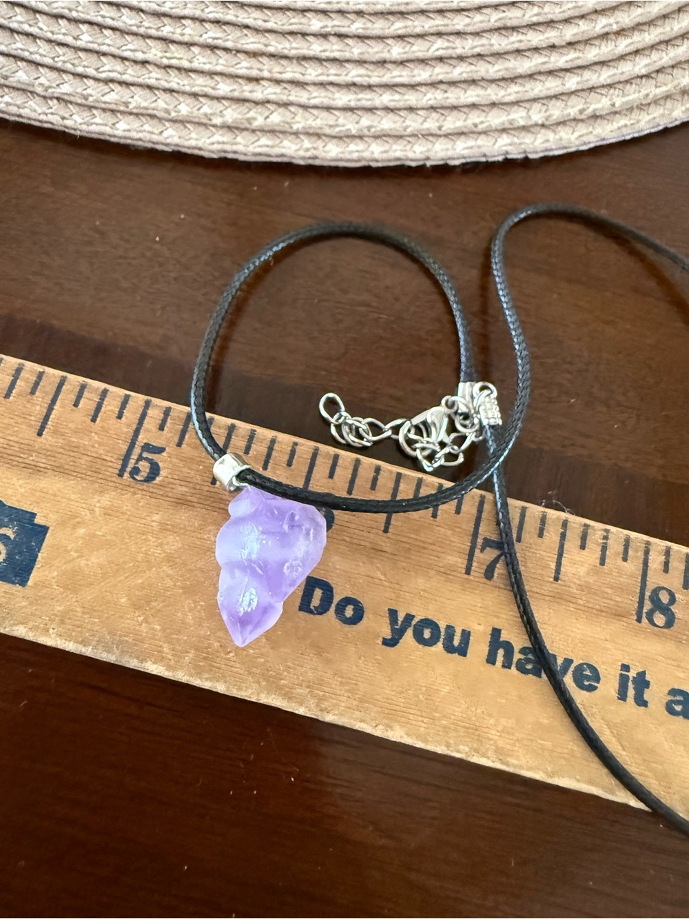 NWOT Unbranded Natural Amethyst Necklace